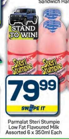 Parmalat Steri Stumpie Low Fat Flavoured Milk