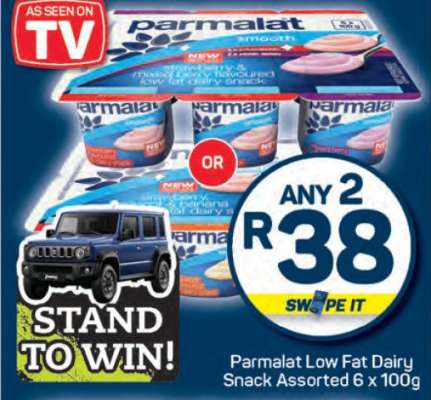 Parmalat Low Fat Dairy Snack Assorted 6 x 100g