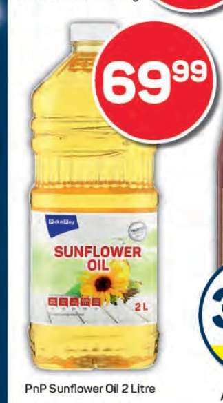 PnP Sunflower Oil 2 Litre