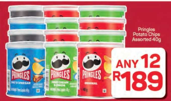Pringles Potato Chips Assorted 40g