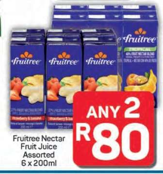 Fruitree Nectar Fruit Juice Assorted
