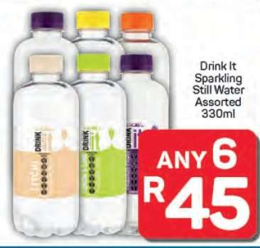 Drink It Sparkling Still Water Assorted 330ml