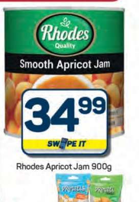 Rhodes Apricot Jam 900g