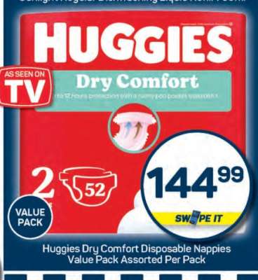 Huggies Dry Comfort Disposable Nappies