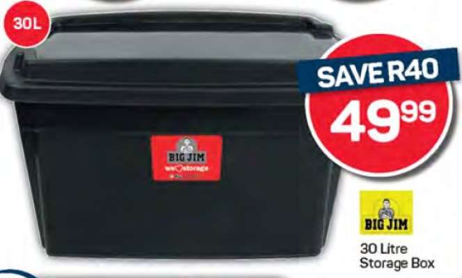 Big Jim 30 Litre Storage Box