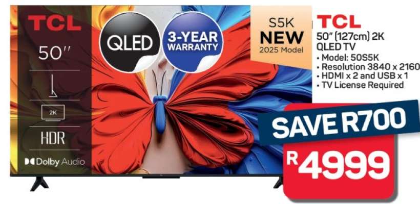 TCL 50'' 2K QLED TV