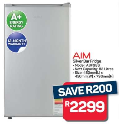 AIM Silver Bar Fridge