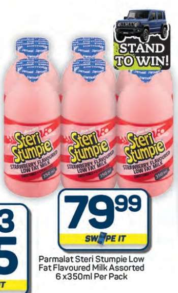 Parmalat Steri Stumpie Low Fat Flavoured Milk