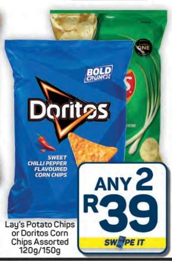 Lay's Potato Chips or Doritos Corn Chips