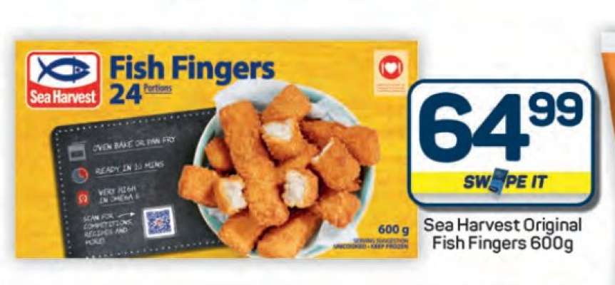 Sea Harvest Original Fish Fingers 600g