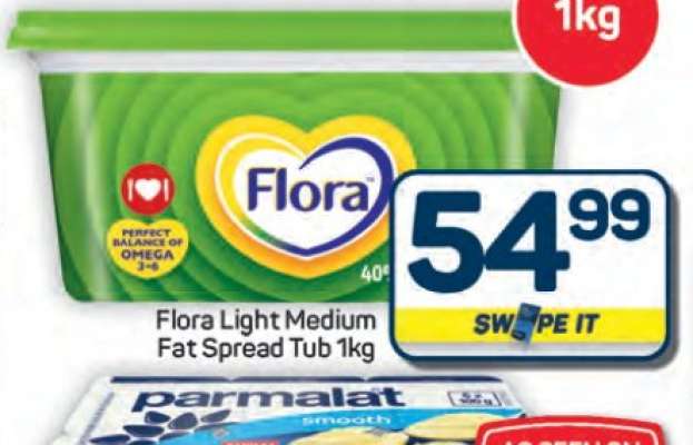 Flora Light Medium Fat Spread Tub