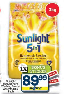 Sunlight 5 in 1 Handwash Powder