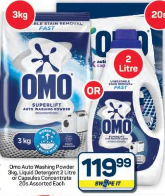 OMO Auto Washing Powder or Liquid Detergent