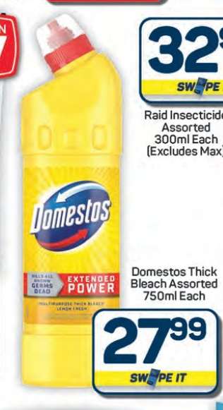 Domestos Thick Bleach Assorted 750ml