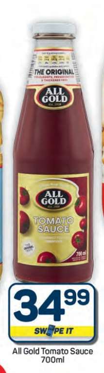 ALL GOLD Tomato Sauce