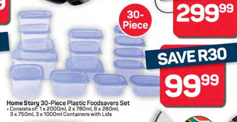 Home Story 30-Piece Plastic Foodsavers Set
