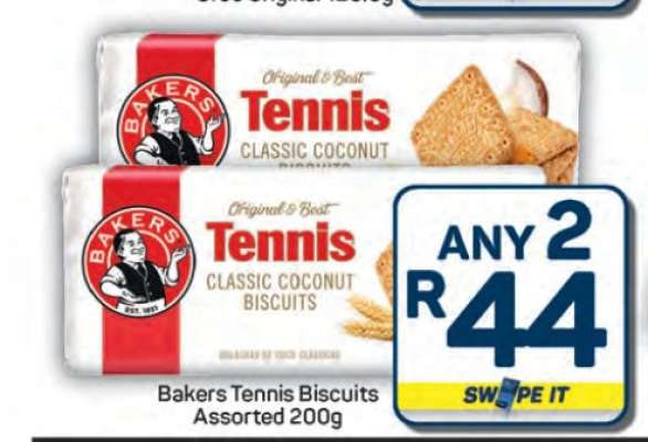 Bakers Tennis Biscuits Assorted 200g