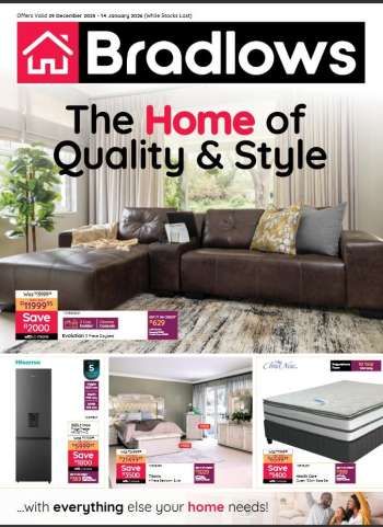 Bradlows catalogue  - 29/12/2025 - 14/01/2026.