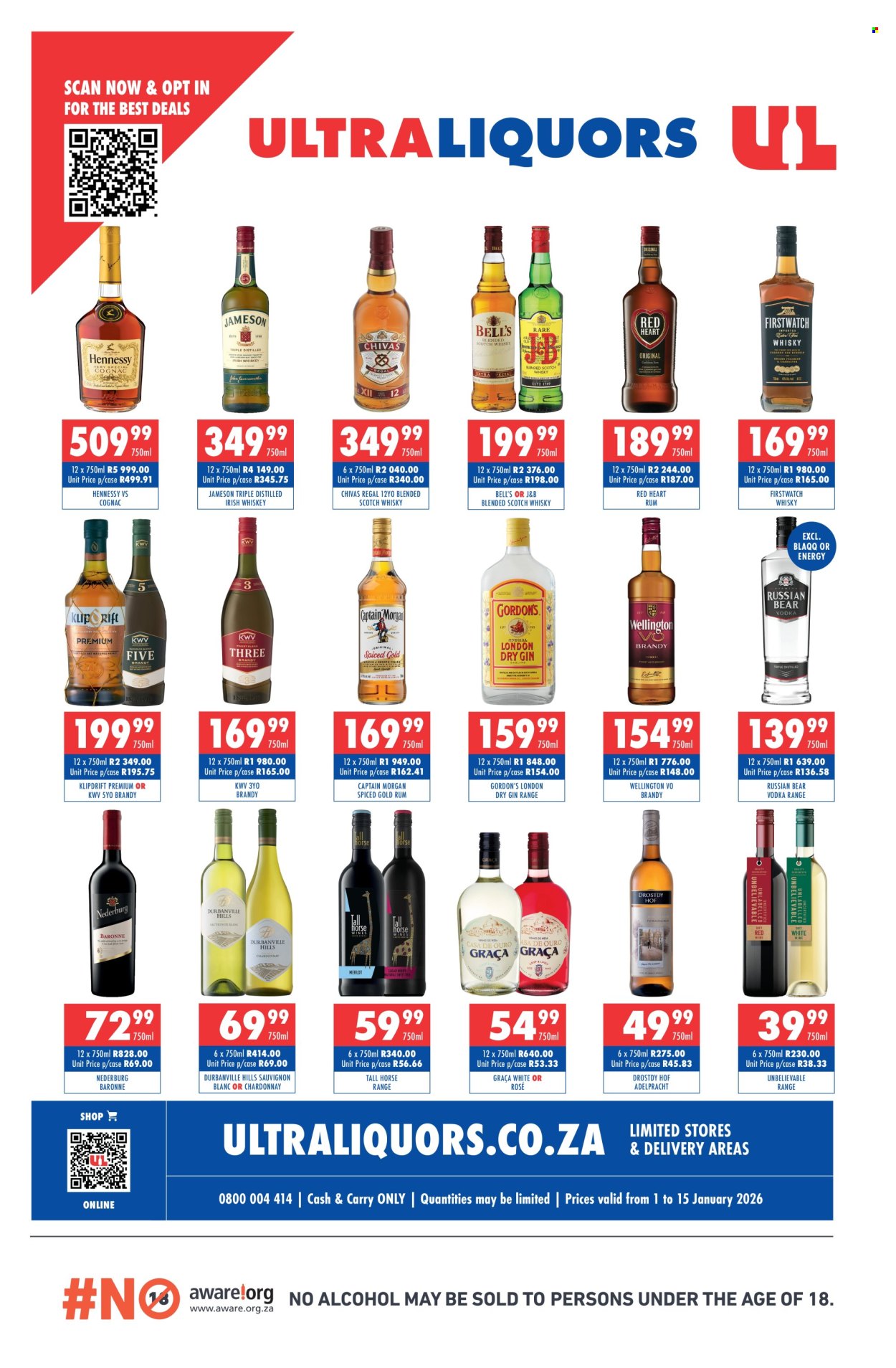 Ultra Liquors specials - 01/01/2026 - 15/01/2026. Page 1