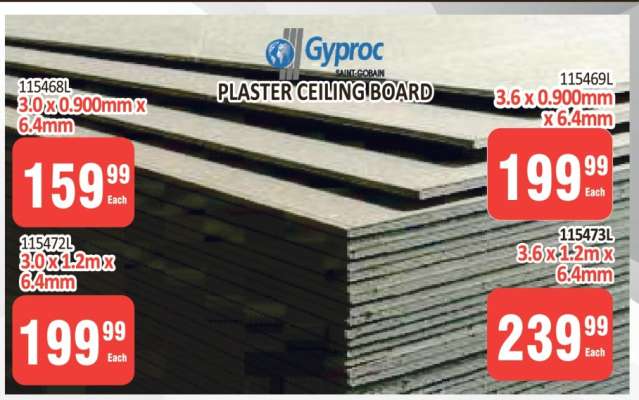 Gyproc Plaster Ceiling Board 115468L