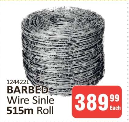 BARBED Wire Single 515m Roll