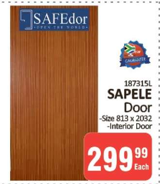 SAFEdor 187315L SAPELE Door
