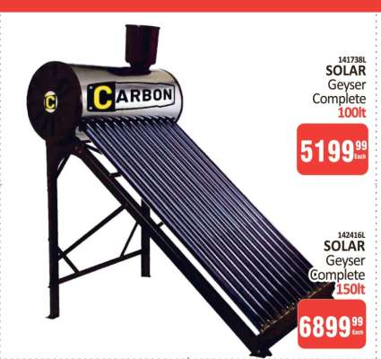 SOLAR Geyser Complete 100lt