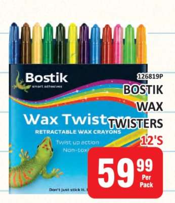 BOSTIK WAX TWISTERS 12'S