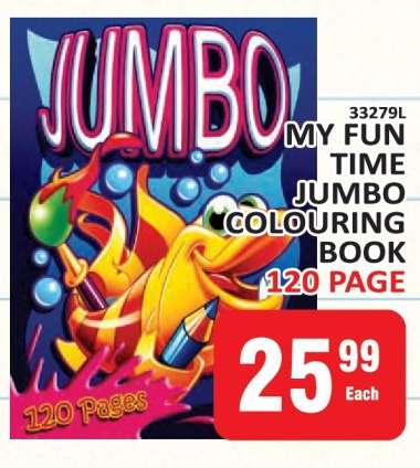 MY FUN TIME JUMBO COLOURING BOOK