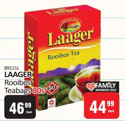 LAAGER Rooibos Teabags 80s