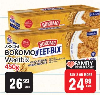 Bokomo Weetbix 450g
