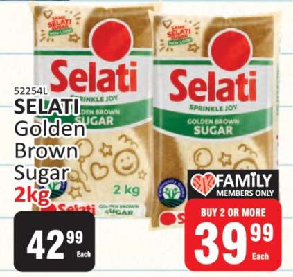 Selati Golden Brown Sugar 2kg