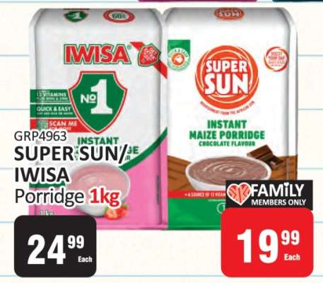 SUPER SUN/IWISA Porridge 1kg