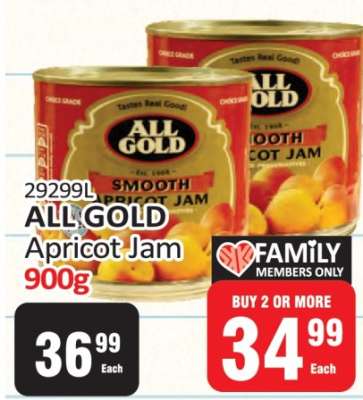 All Gold Apricot Jam-900g