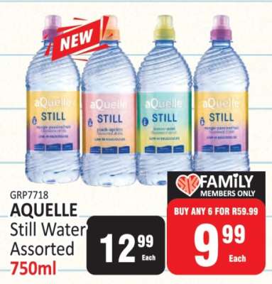 AQUELLE Still Water Assorted 750ml
