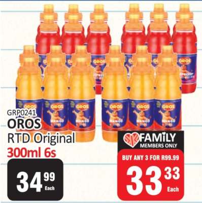 OROS RTD Original 300ml 6s