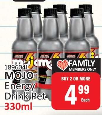 MOJO Energy Drink Pet 330ml