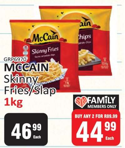 McCain Skinny Fries/Slap
