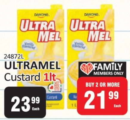 ULTRAMEL Custard 1lt