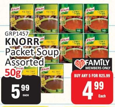 Knorr Packet Soup Assorted-50g
