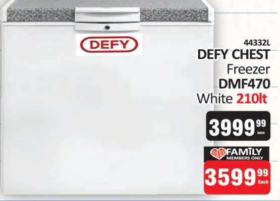 DEFY CHEST FREEZER DMF470