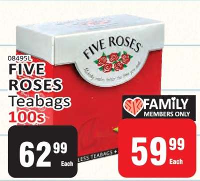 FIVE ROSES Teabags 100s