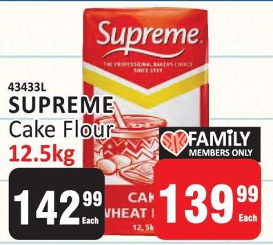 Supreme Cake Flour 12.5kg
