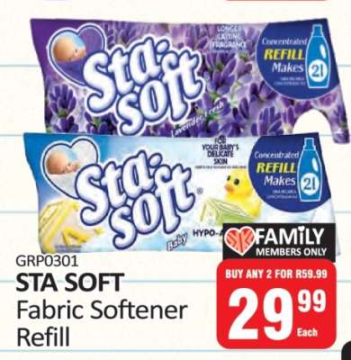 STA-SOFT FABRIC SOFTENER REFILL