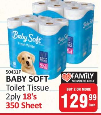 Baby Soft Toilet Tissue