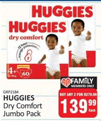 Huggies Dry Comfort Jumbo Pack