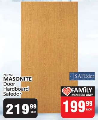 MASONITE Door Hardboard Safedor