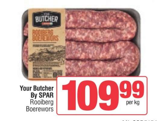 Your Butcher By SPAR Rooiberg Boerewors