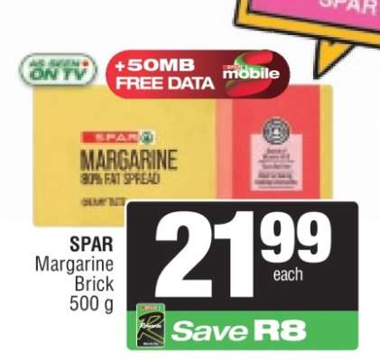 SPAR Margarine Brick 500 g