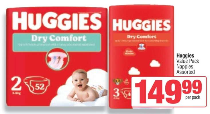 Huggies Value Pack Nappies Assorted